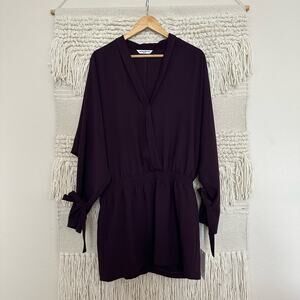 Amanda Uprichard Deep Plum Mini Dress